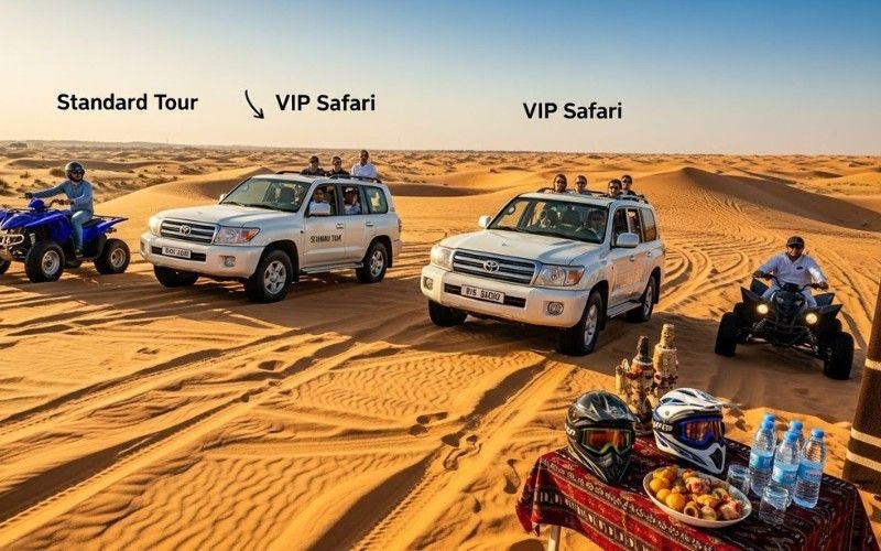 Camel ride, sandboarding, and photography during a Royal Desert Safari Dubai
