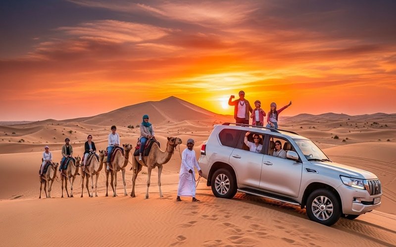 Group desert safari Dubai experience