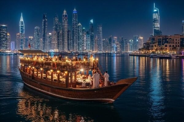 Dubai-Marina-Dhow-Cruise-at-Night