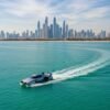 Luxury-jet-car-gliding-on-Dubai-Marina-waters-with-Burj-Khalifa-in-background1
