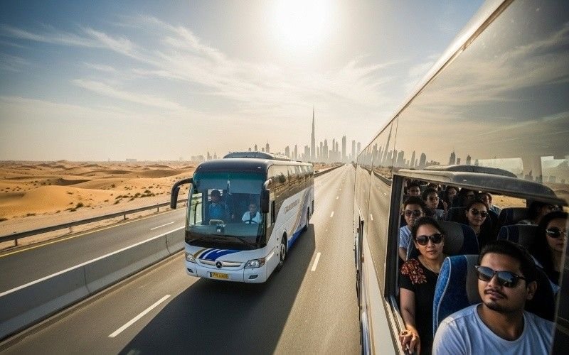 Tourist-bus-from-Dubai-to-Abu-Dhabi-with-travelers-enjoying-the-scenic-drive.