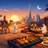 Dubai Camel Ride Barbecue Dinner Experience